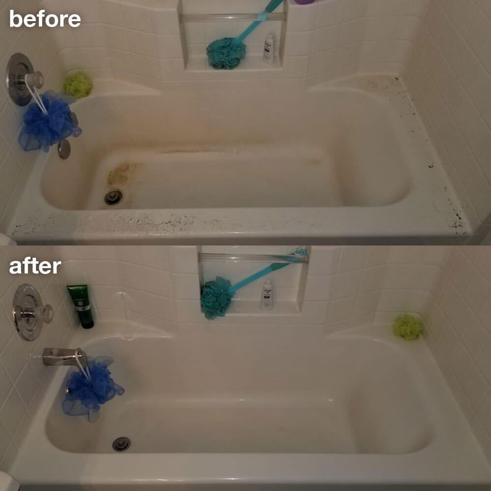 Before and after deep cleaning in Sugar Land, TX