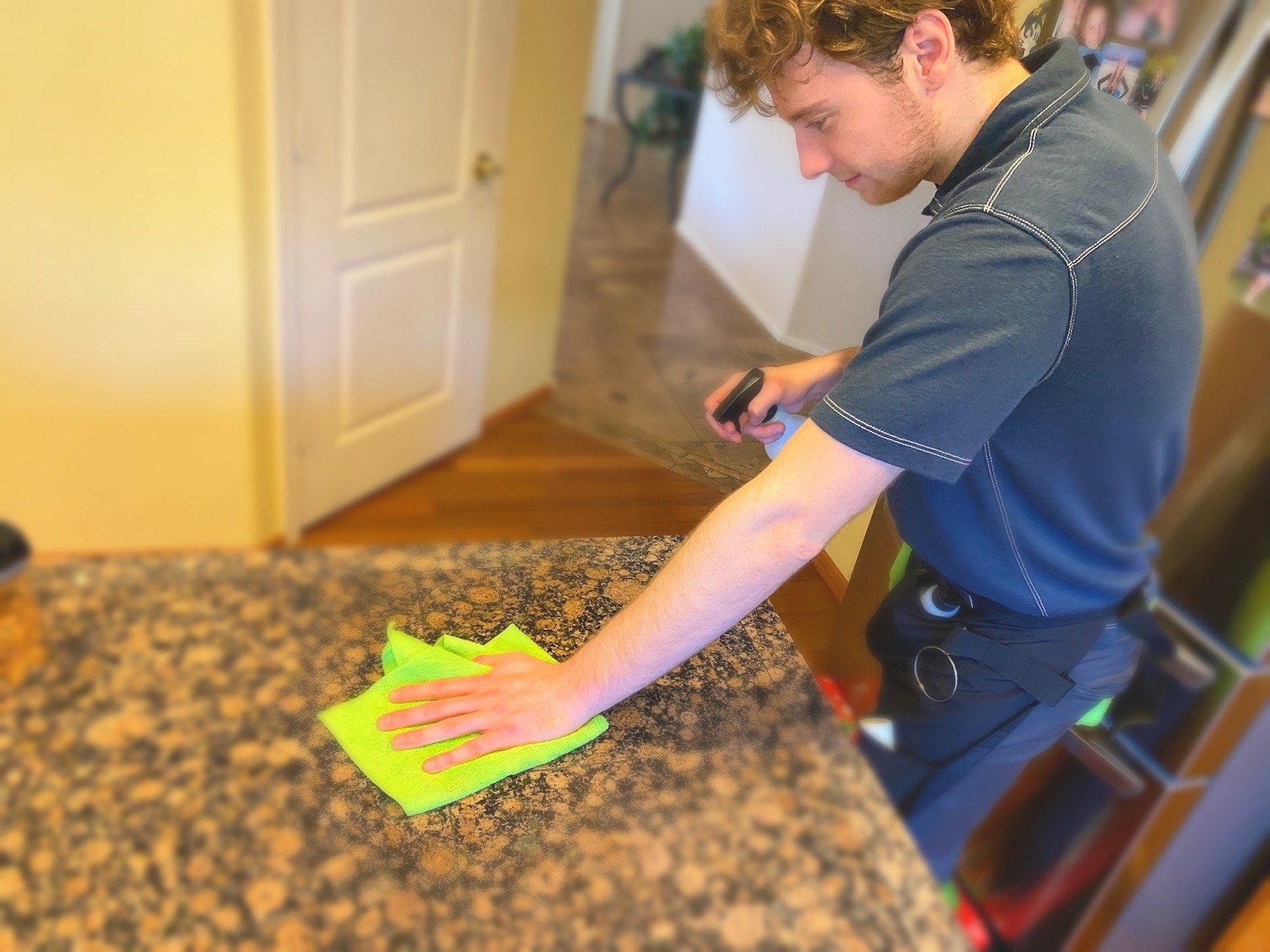 Spotless House Cleaning Sugar Land cleaner at work in a Sugar Land home